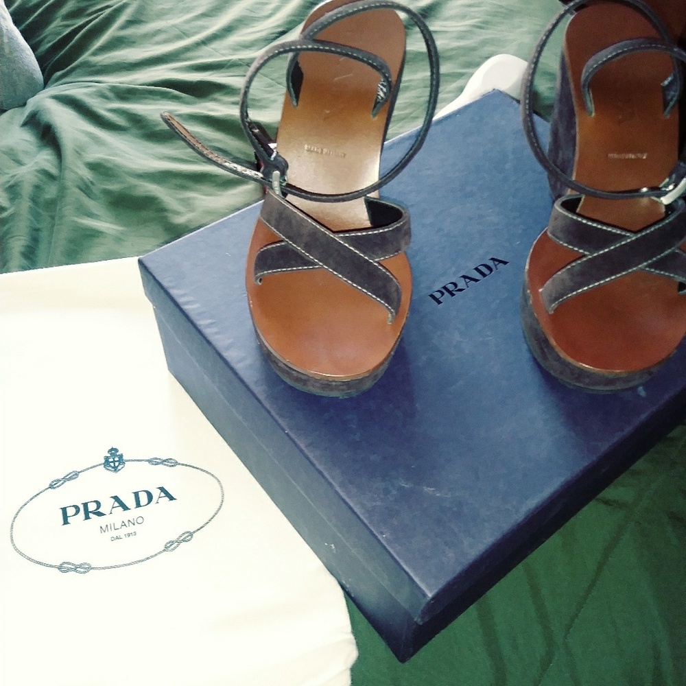 Prada wedge sandle